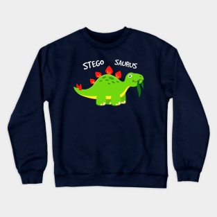 Cute Stegosaurus for Kids Crewneck Sweatshirt